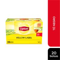 Té Negro Lipton Yellow Label 20un