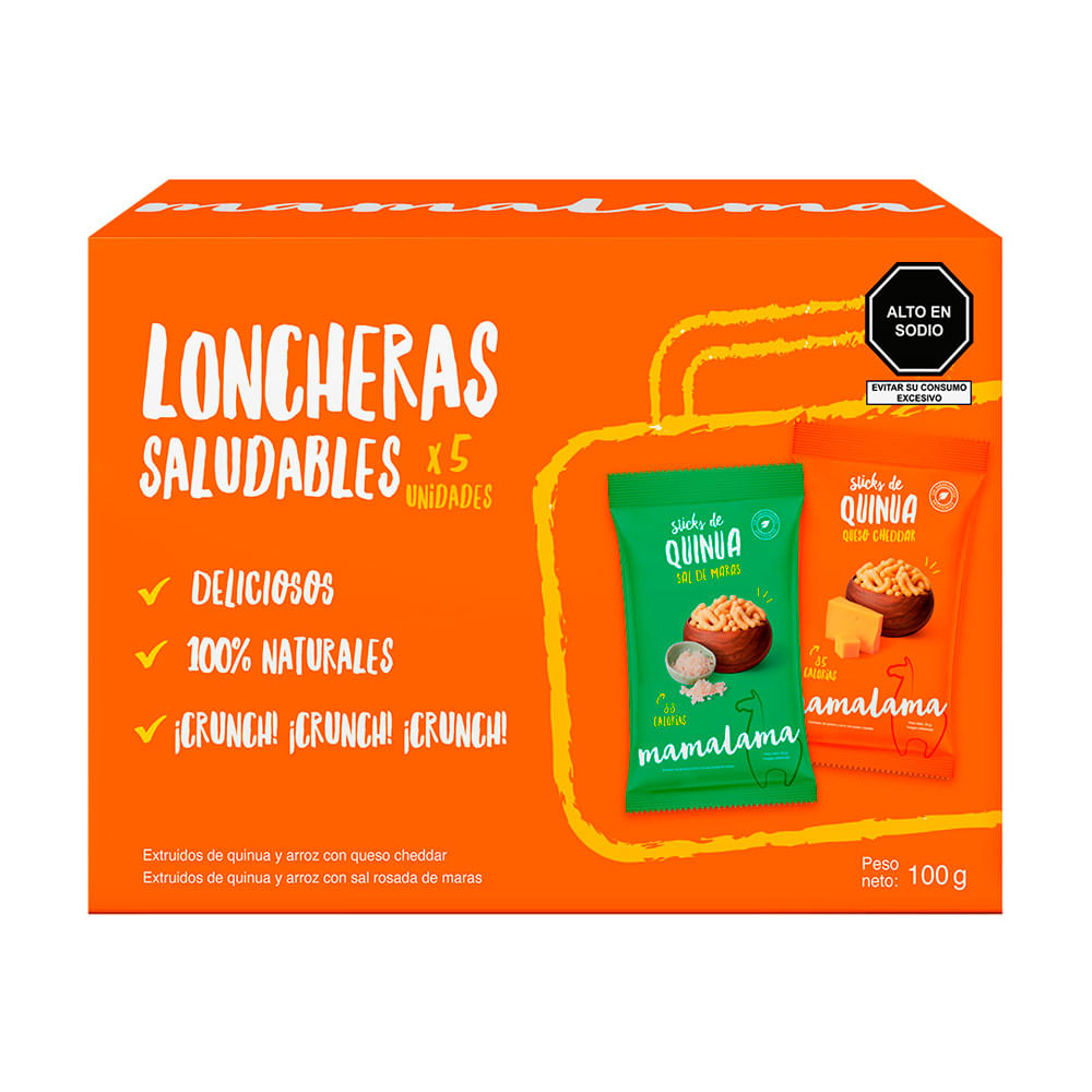 Sticks de Quinua Mamalama Loncheras Saludables 5un