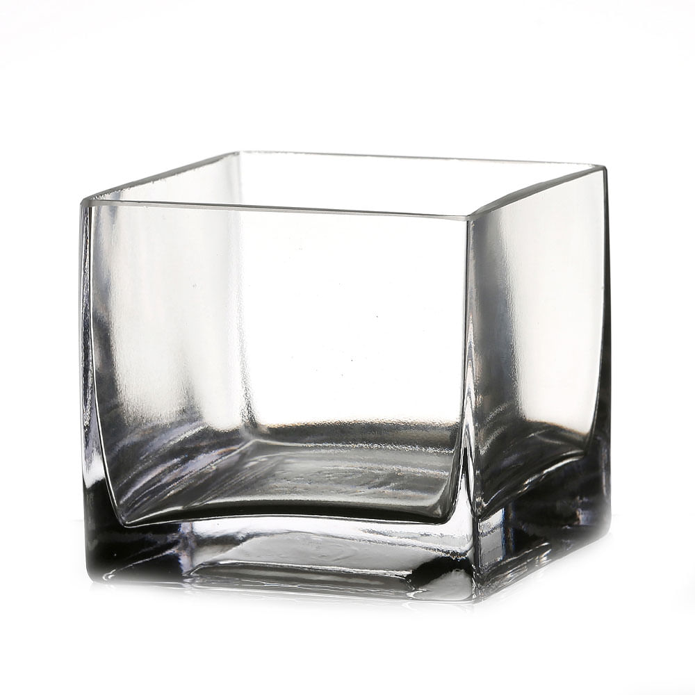 Florero Krea Vidrio Cuadrado 10cm