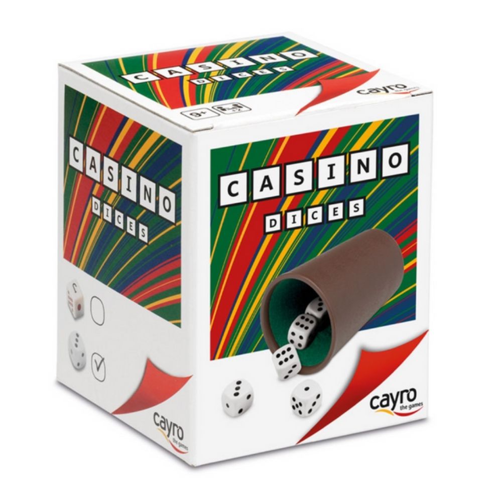 Cubillete Cayro Forrado con 5 Dados