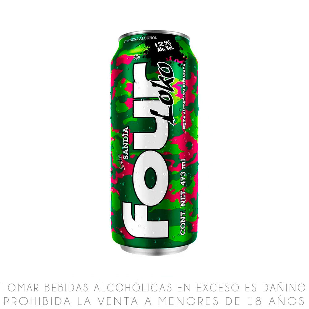 Bebida Ready to Drink Four Loko Sandía Lata 473 ml