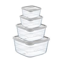 Set Contenedor Krea Herméticos Cuadrados 4un