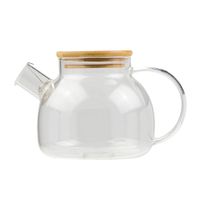 Tetera Krea Vidrio con Tapa Bambú 800ml