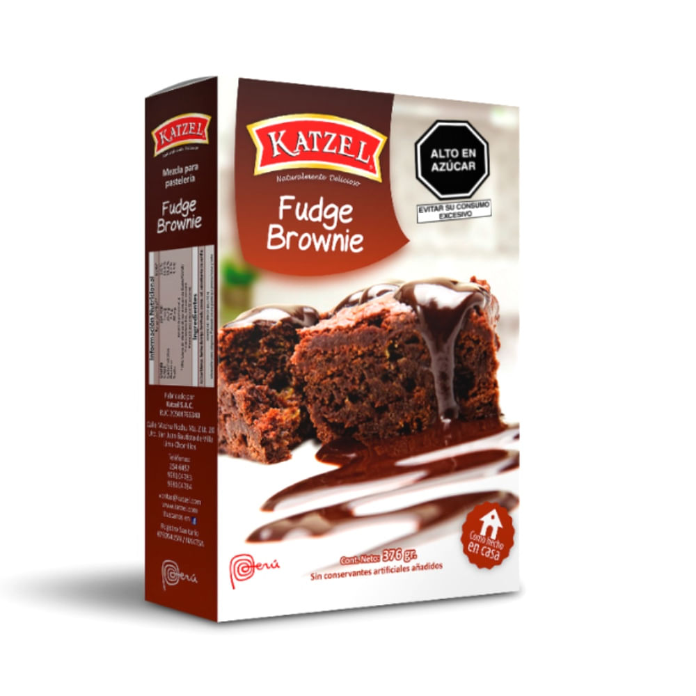 Mezcla para Fudge Brownie Katzel 376g