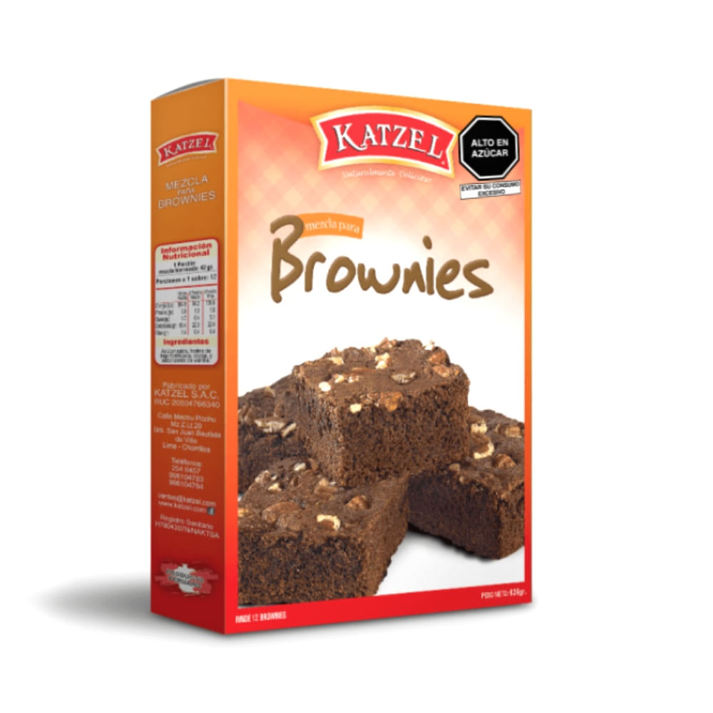 Mezcla para Brownies Katzel 625g