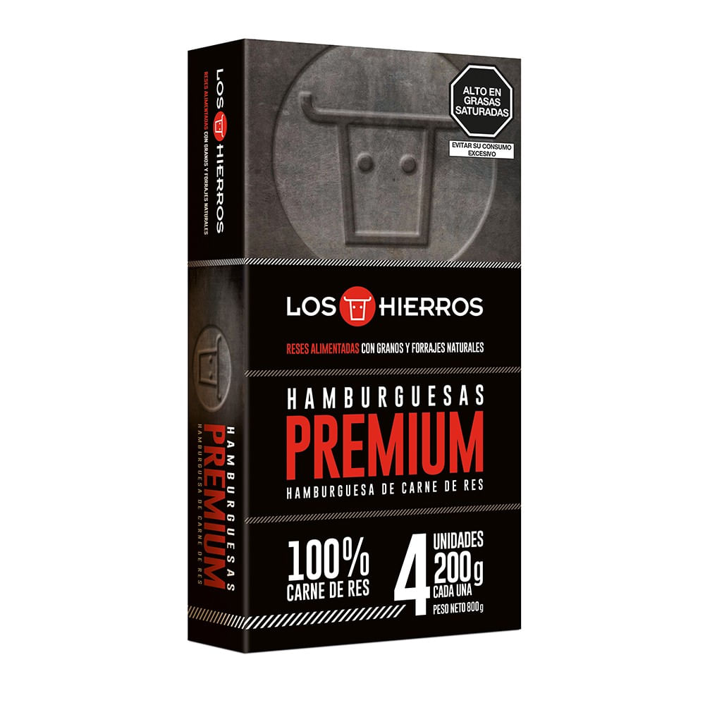 Hamburguesas Premium Los Hierros 4un