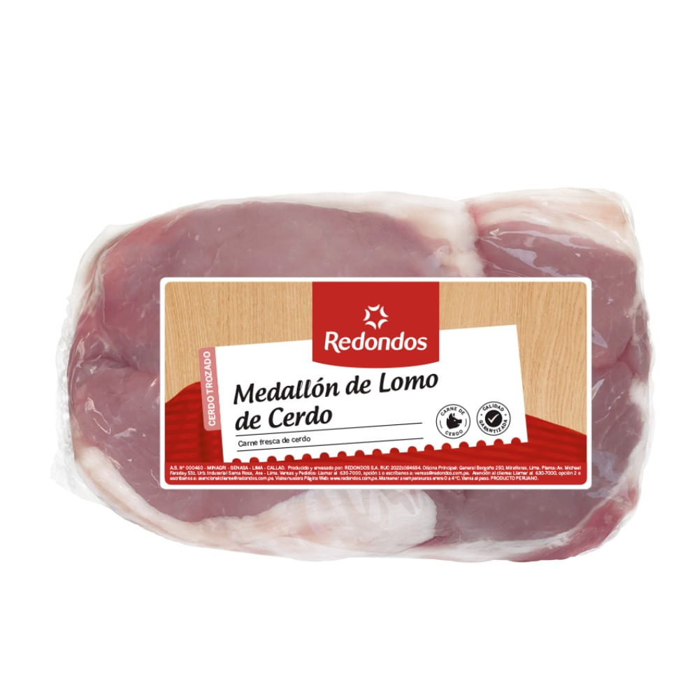 Medallón de Lomo de Cerdo Redondos