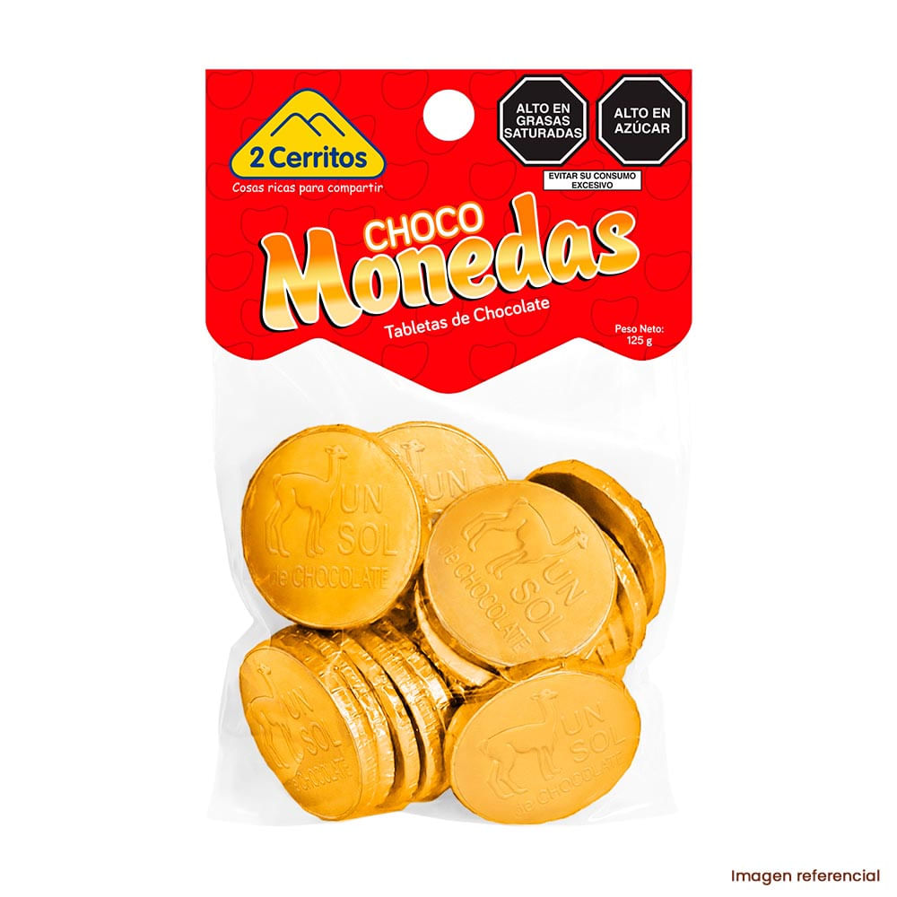 Monedas de Chocolate 2 Cerritos 125g
