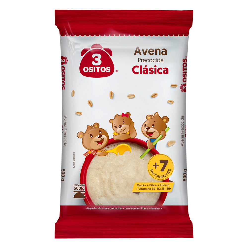 Avena Precocida 3 Ositos 500g