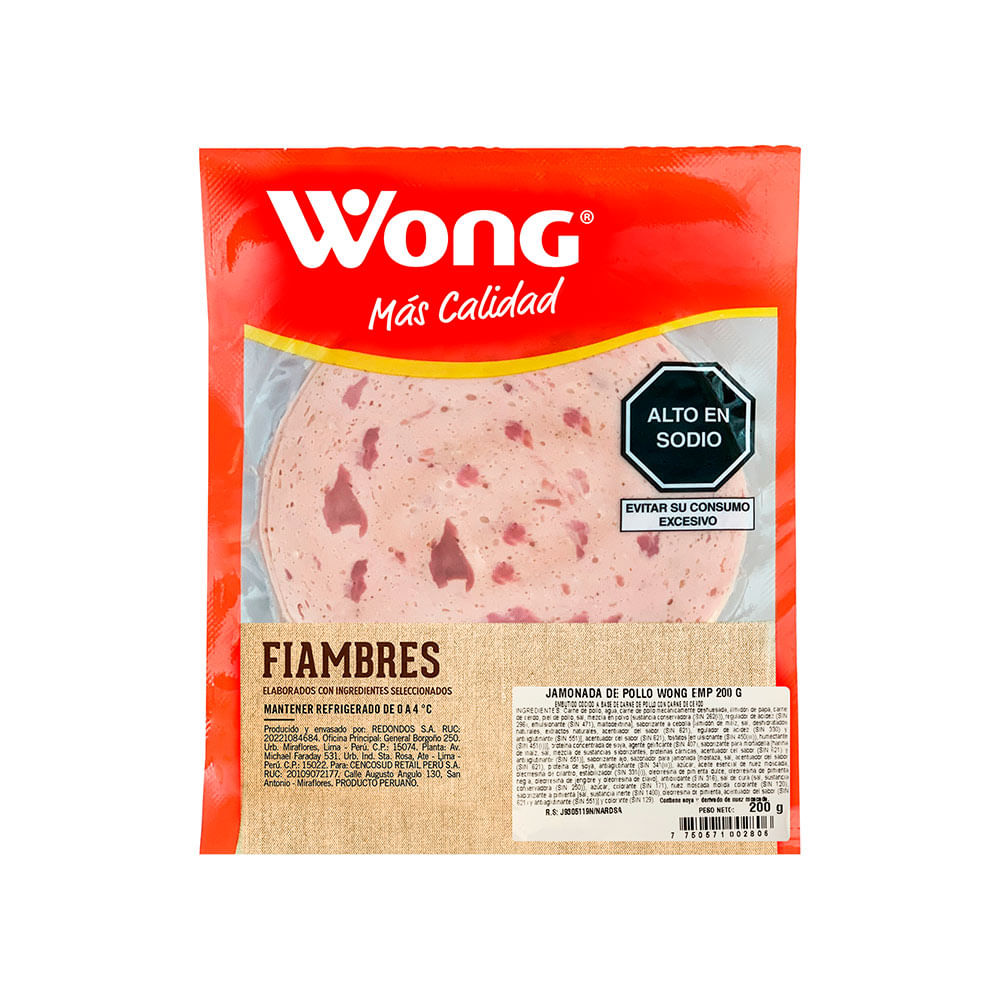 Jamonada de Pollo Wong 200g