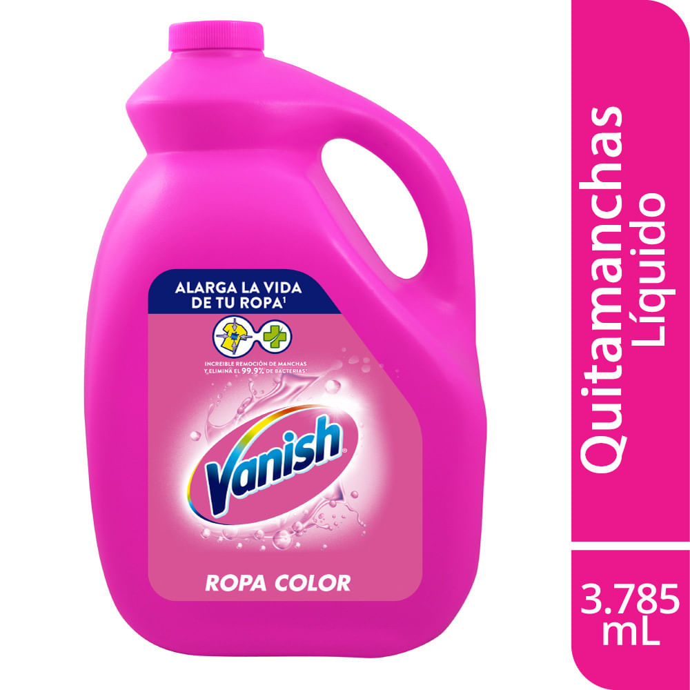 Quitamanchas Líquido Vanish Ropa Color 3.785L