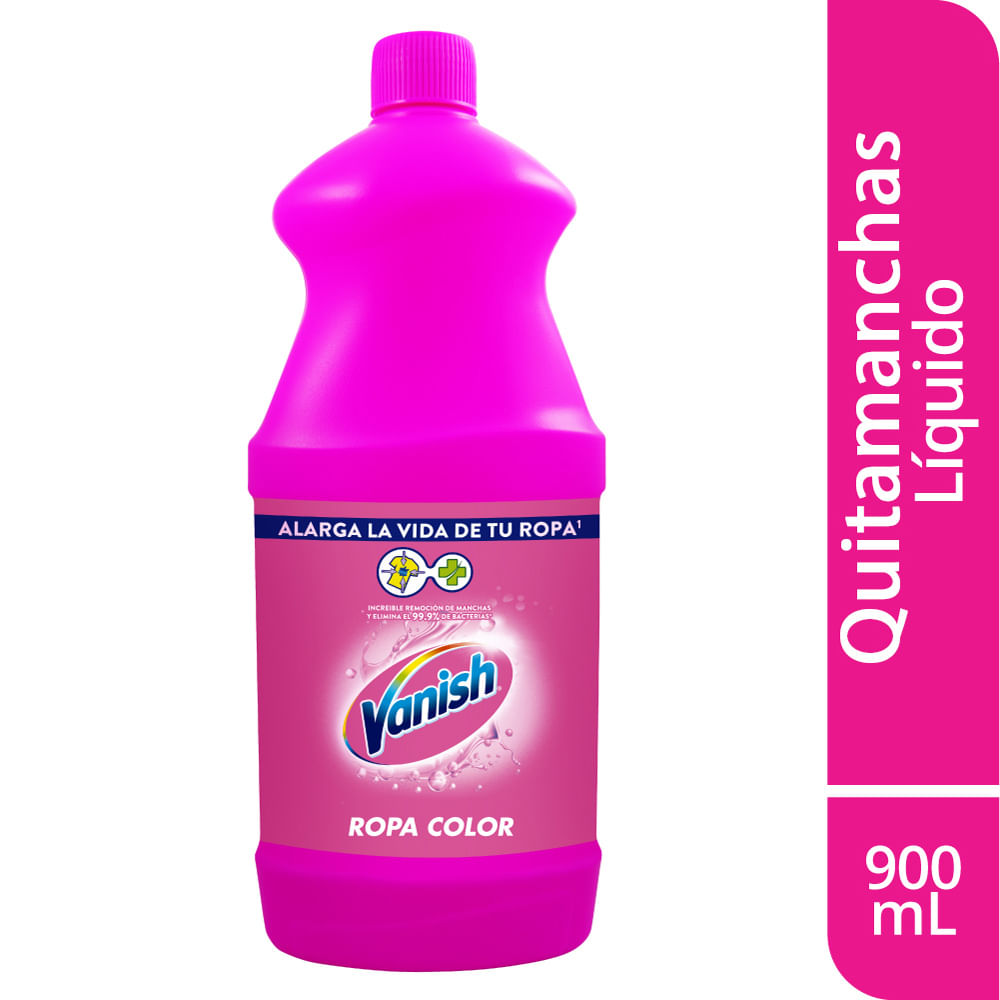 Quitamanchas Líquido Vanish Ropa Color 900ml