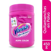 Quitamanchas en Polvo Vanish Oxi Action Ropa Color 450g