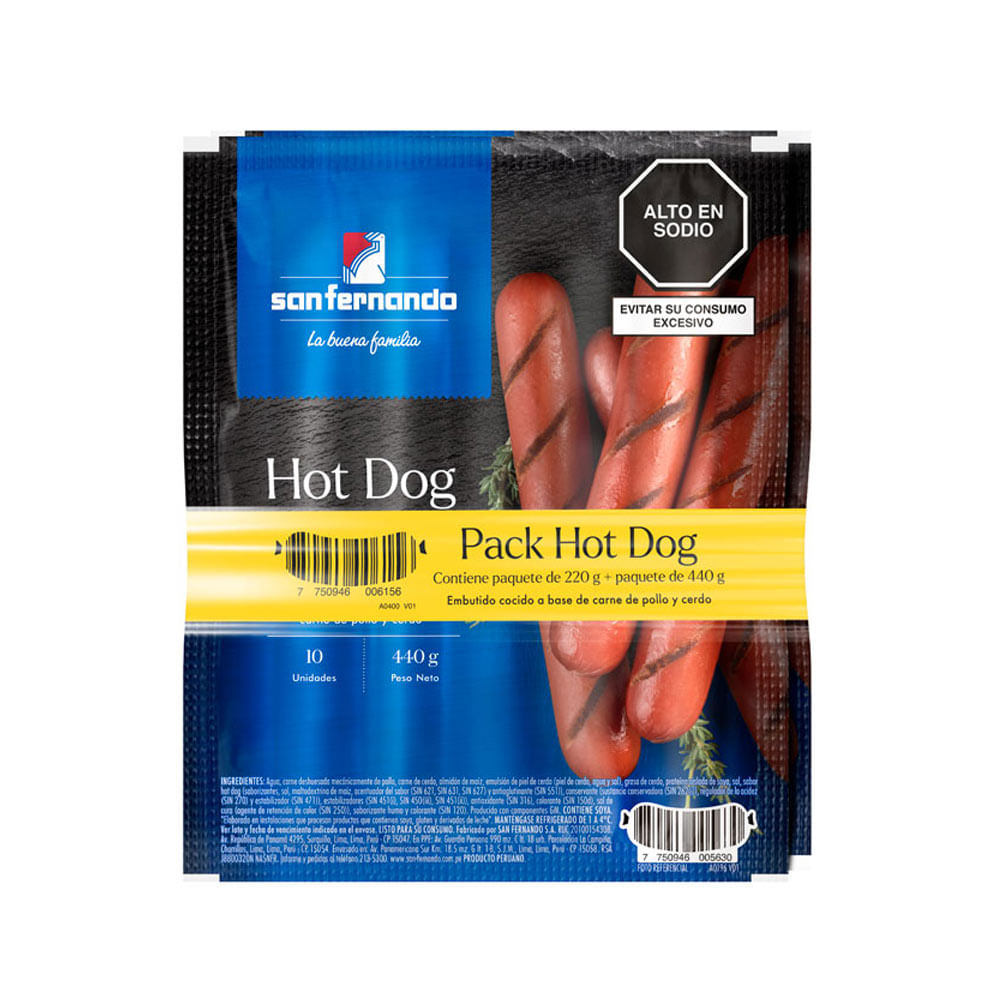 Pack Hot Dog San Fernando 220g + 440g