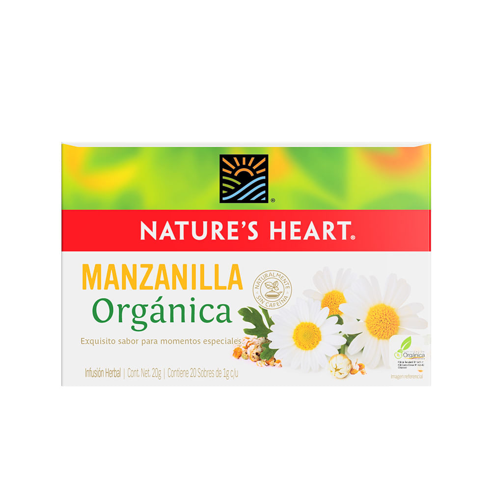 Infusión de Manzanilla Orgánica Nature's Heart Orgánica 20g