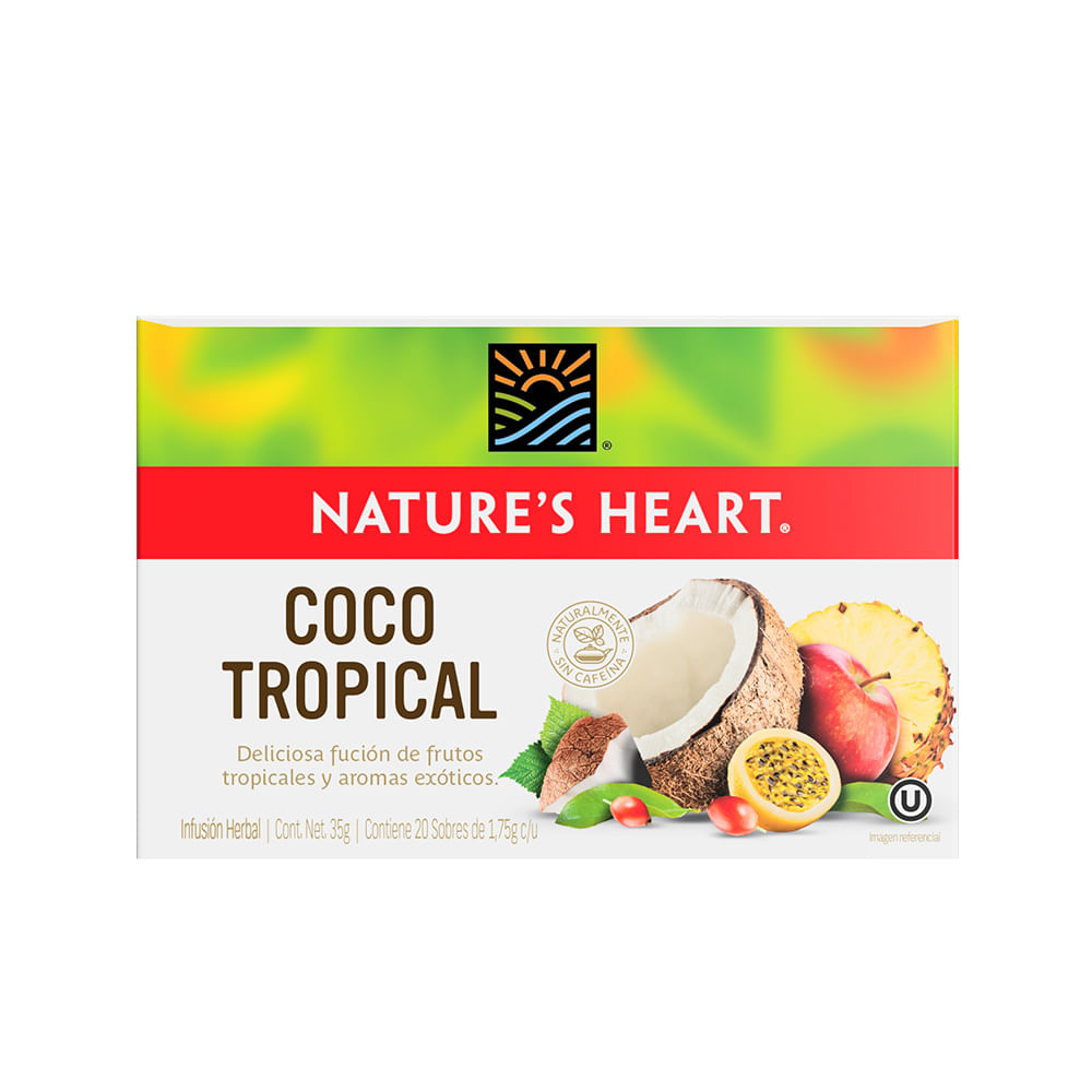 Infusión Coco Tropical Nature's Heart 20un