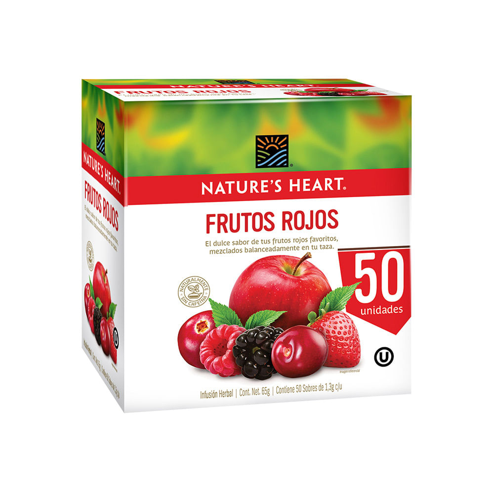 Infusión de Frutos Rojos Nature's Heart 50un