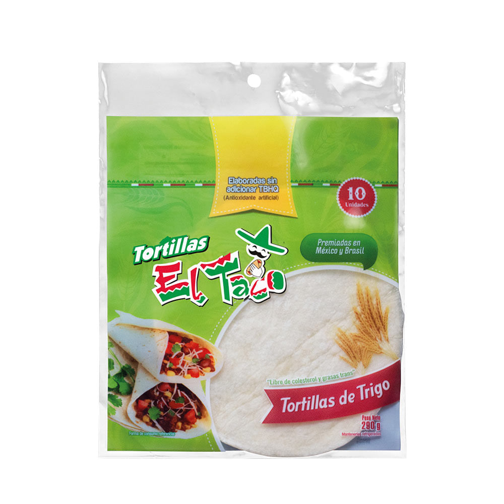 Tortillas EL TACO Trigo Bolsa 10Un