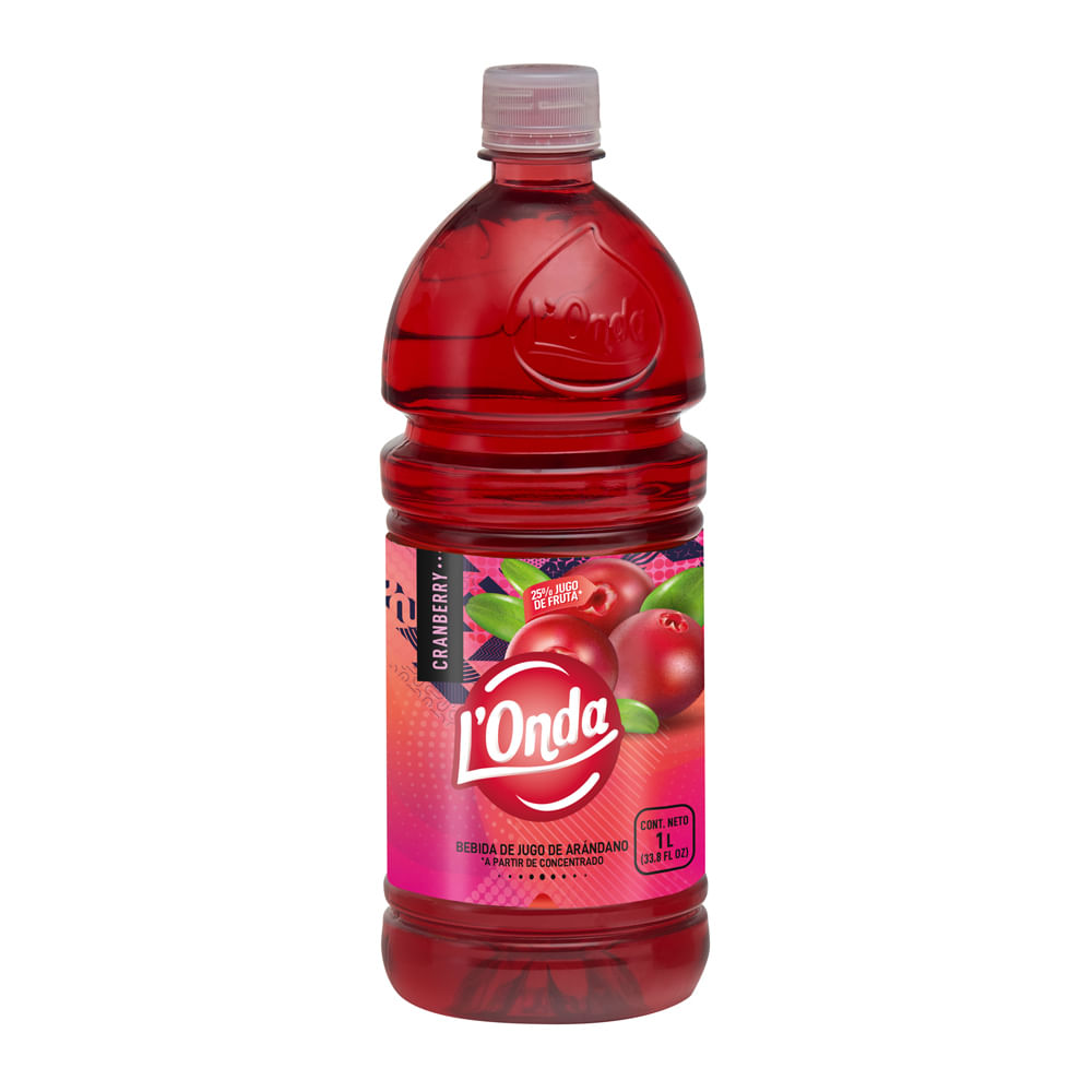 Bebida de Cranberry L'Onda Botella 1L