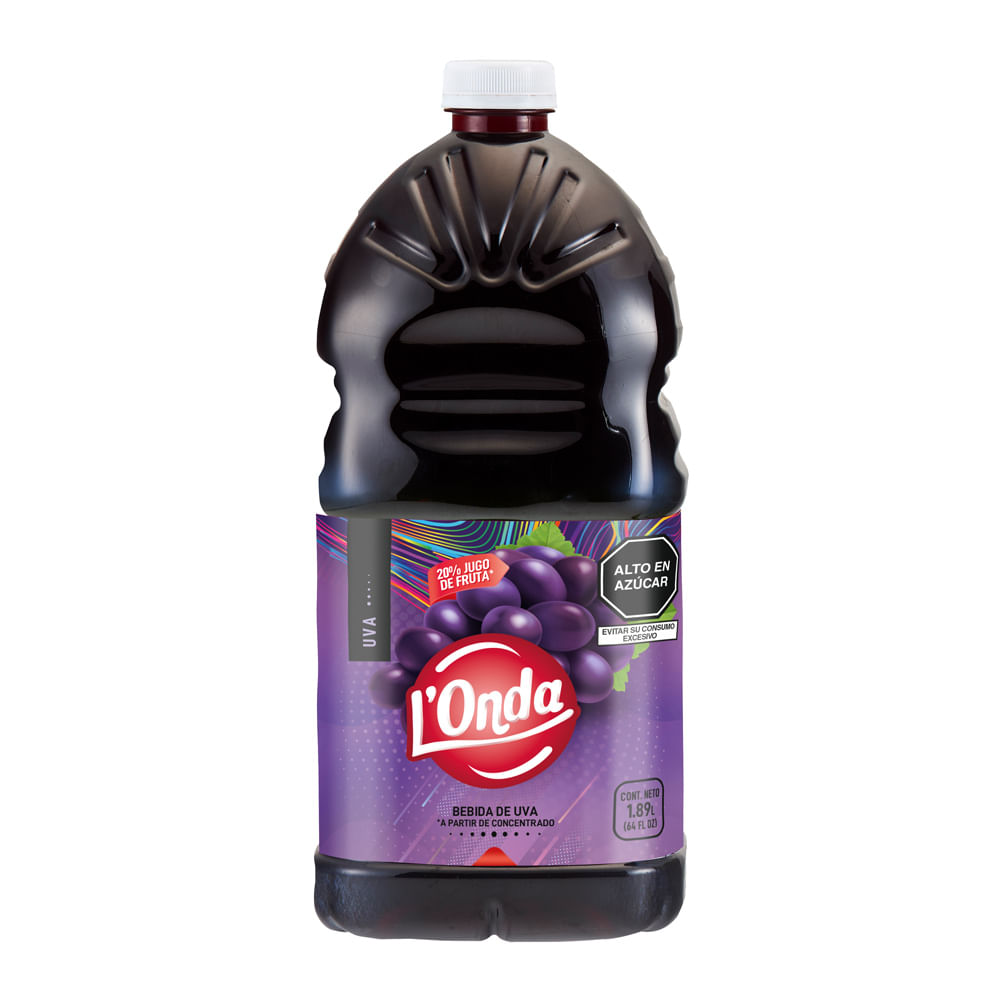 Bebida de Uva L'Onda Botella Botella 1.89L