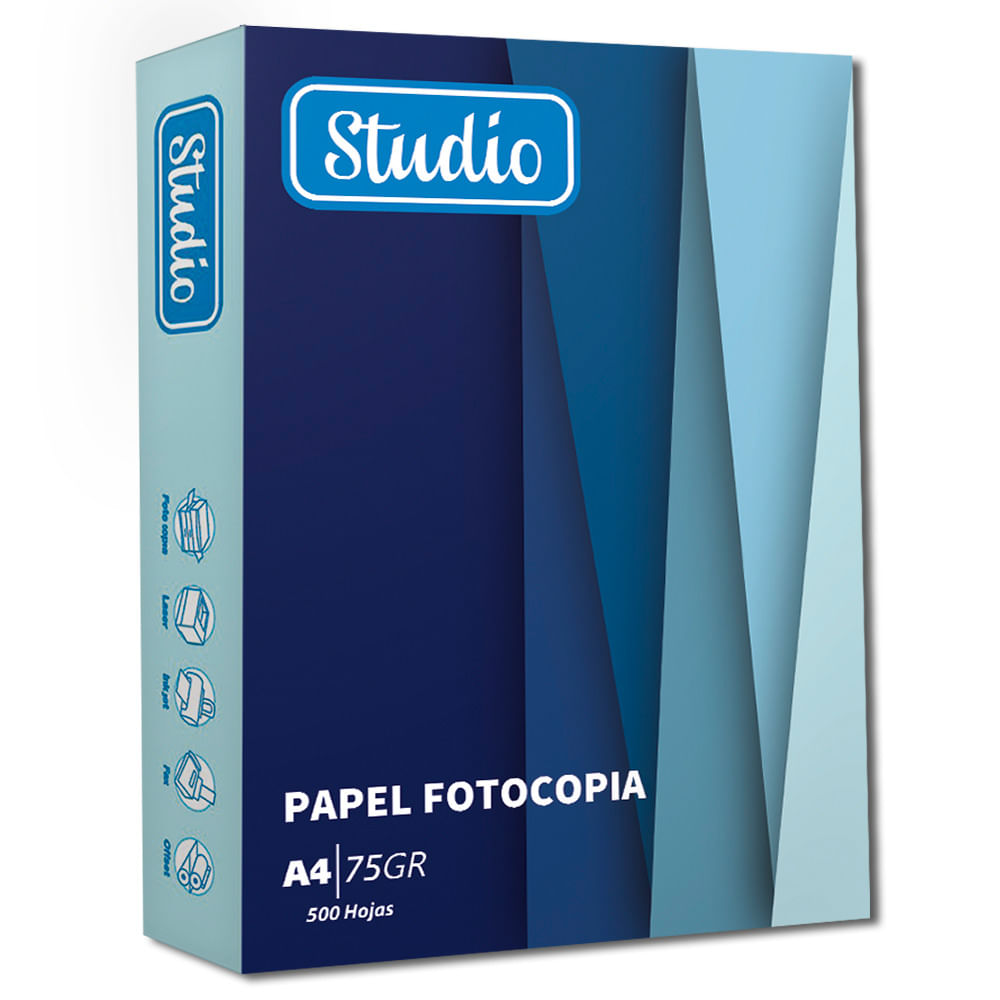 Papel Fotocopia Studio A4 75g 500 Hojas