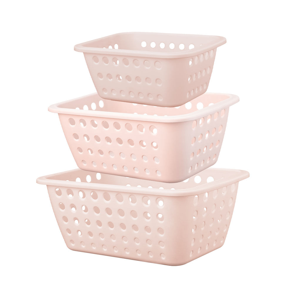 Set x3 Canastillas Reyplast Olenka