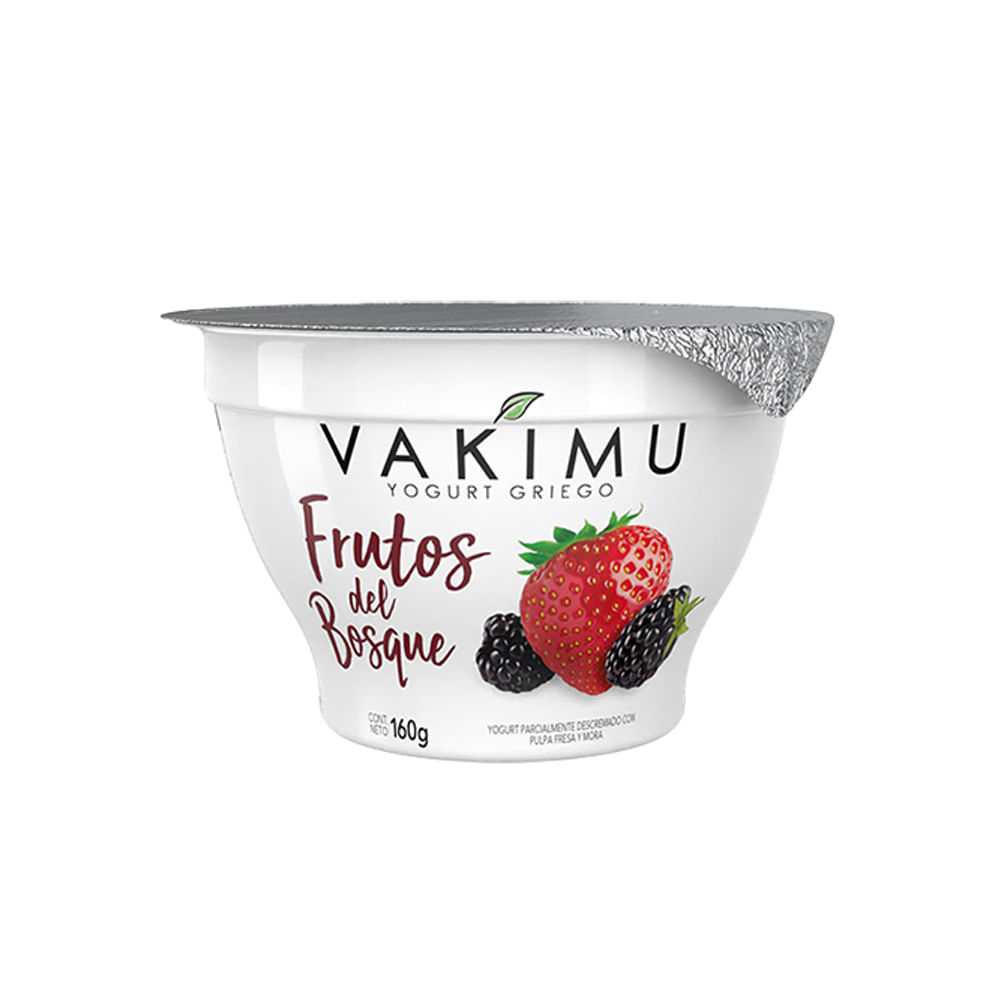 Yogurt Griego Vakimu Frutos del Bosque 160g
