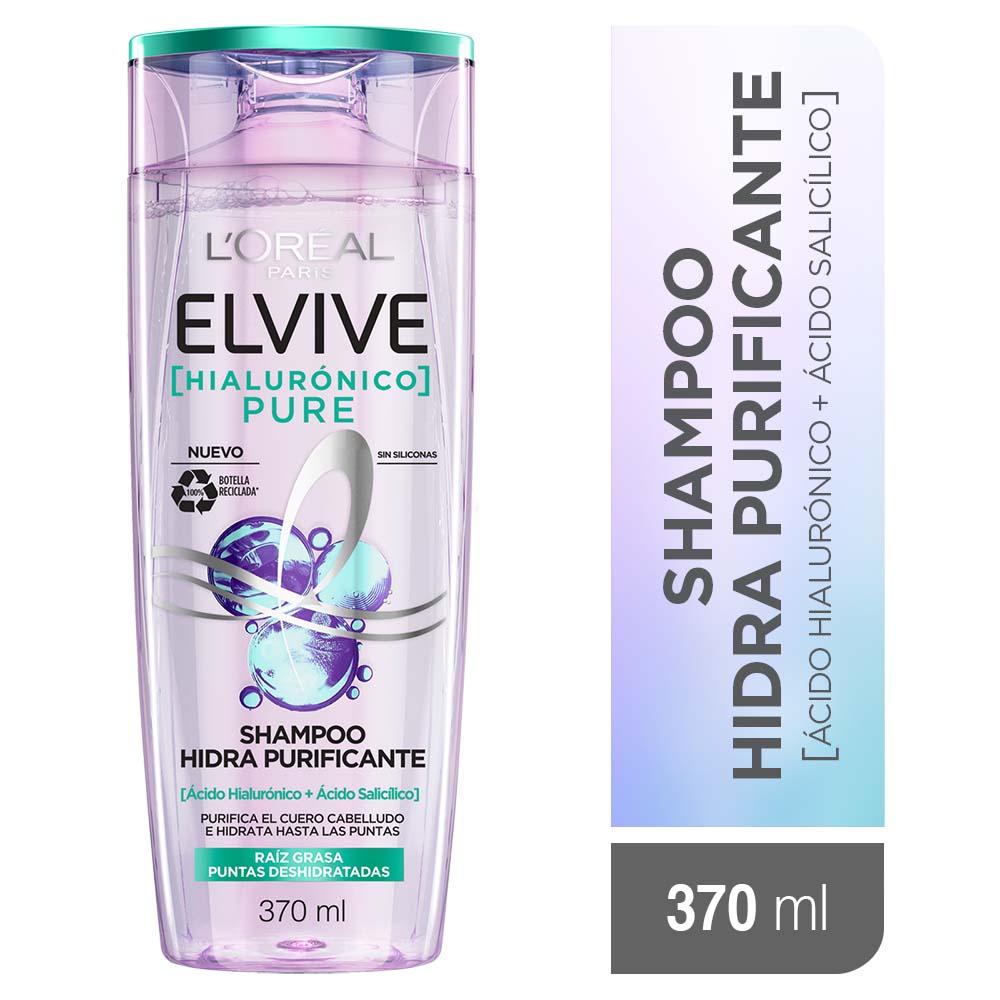 Shampoo Elvive Hialurónico Pure 370ml