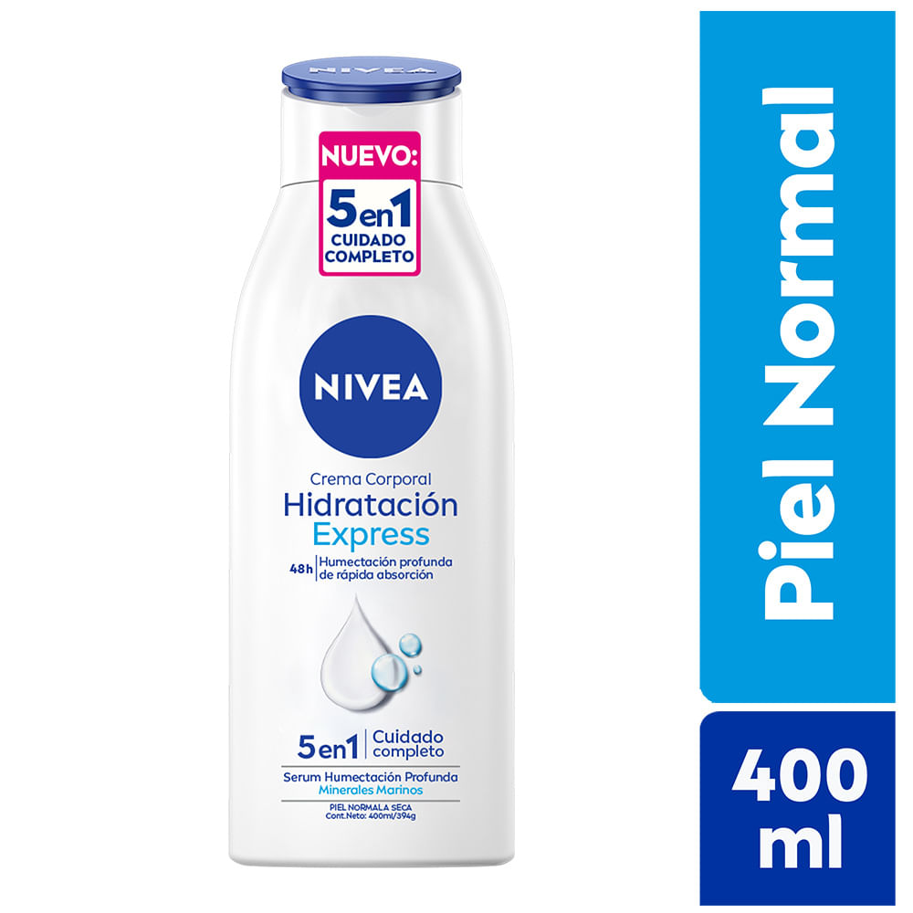 Crema Corporal Nivea Hidratación Express Piel Normal 400ml