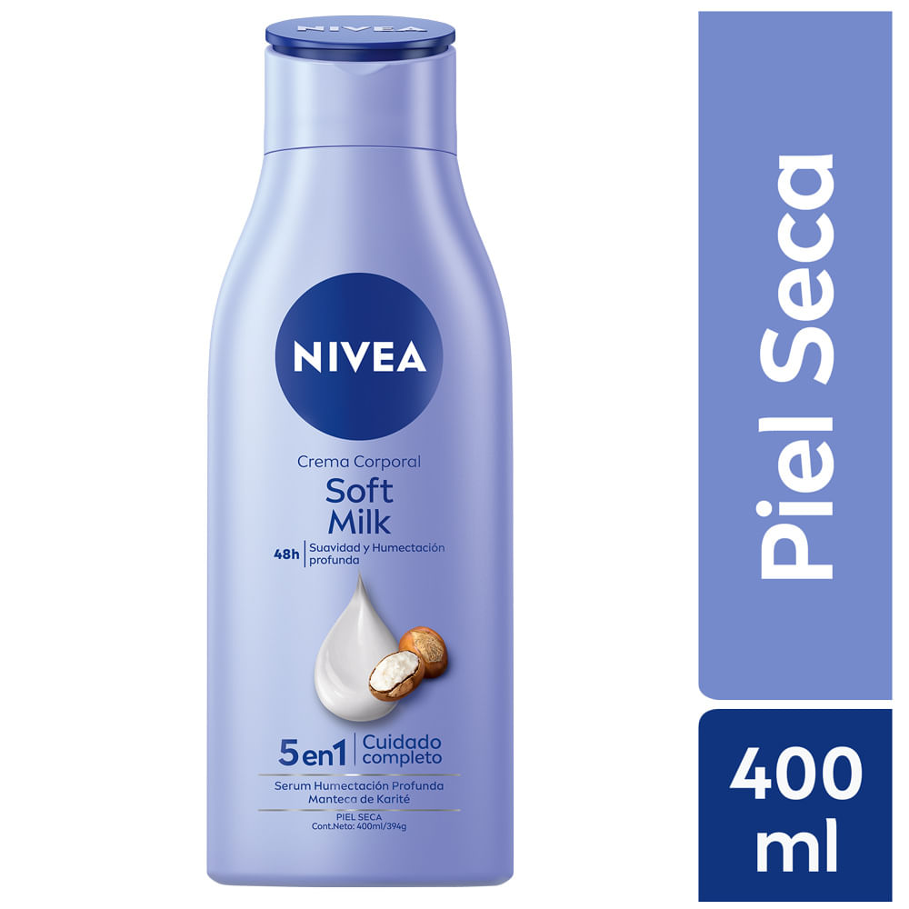 Crema Corporal Nivea Soft Milk Piel Seca 400ml