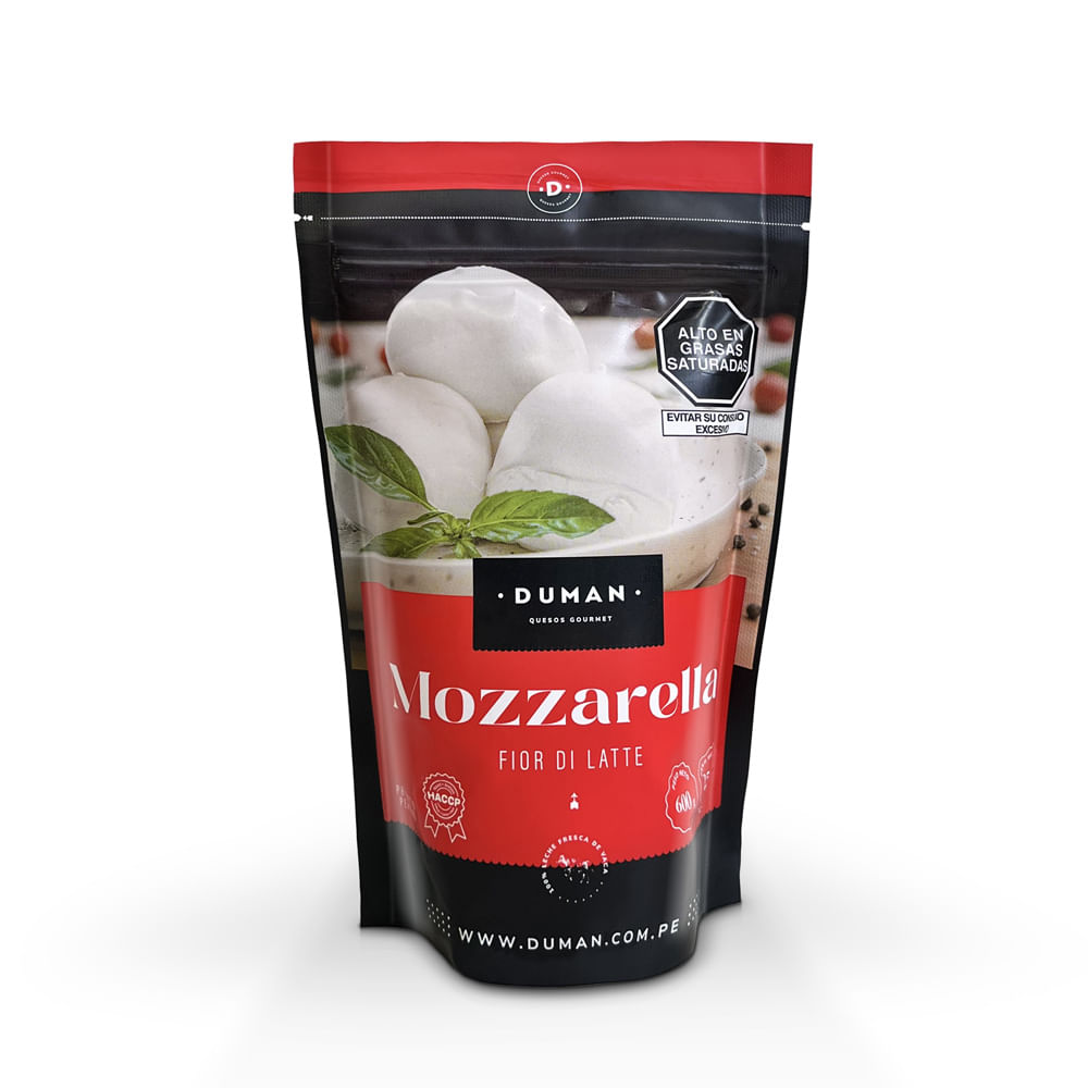 Queso Fresco Mozzarella Fior di Latte Duman Doypack 250 gr