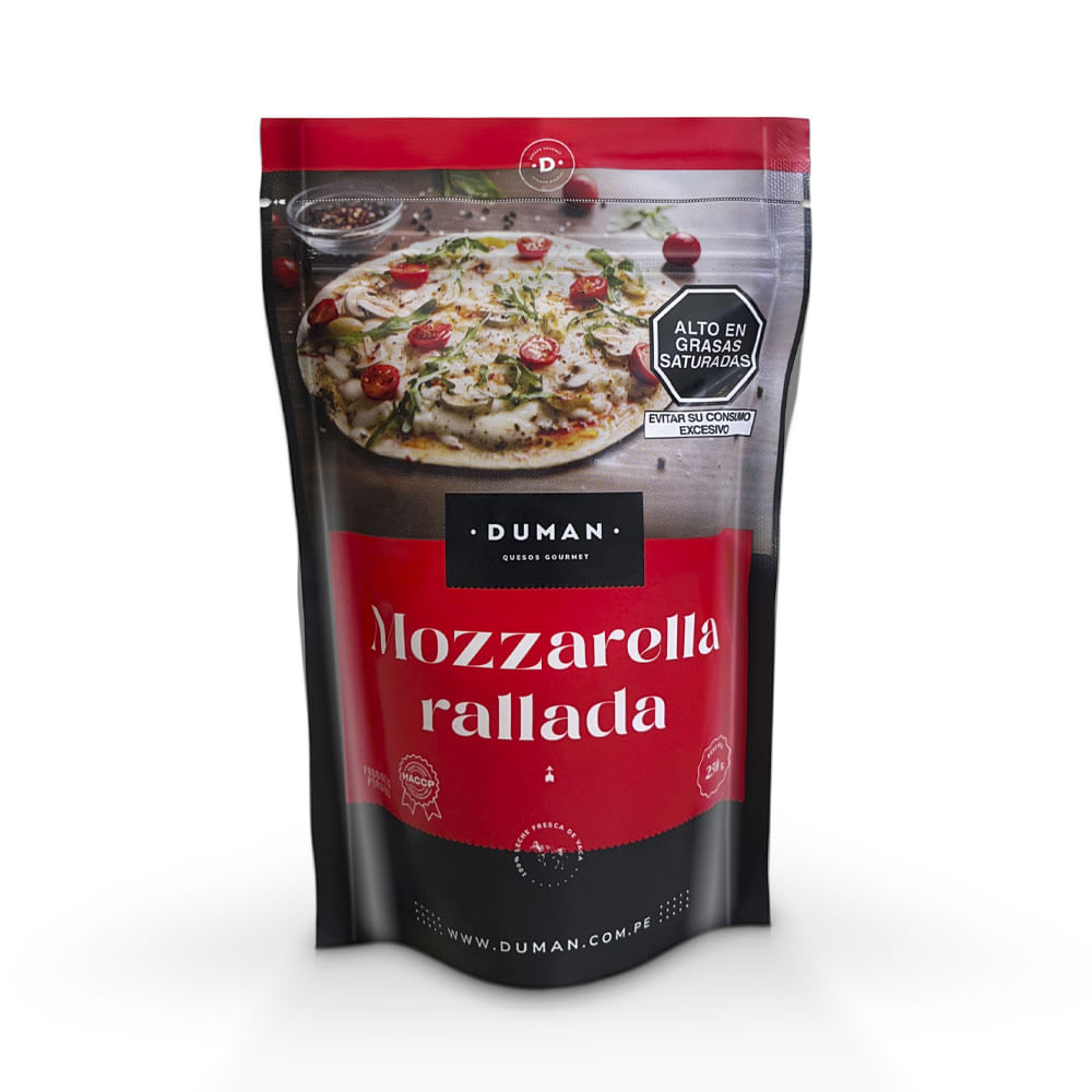 Queso Mozzarella Rallada Duman Bolsa 250 g