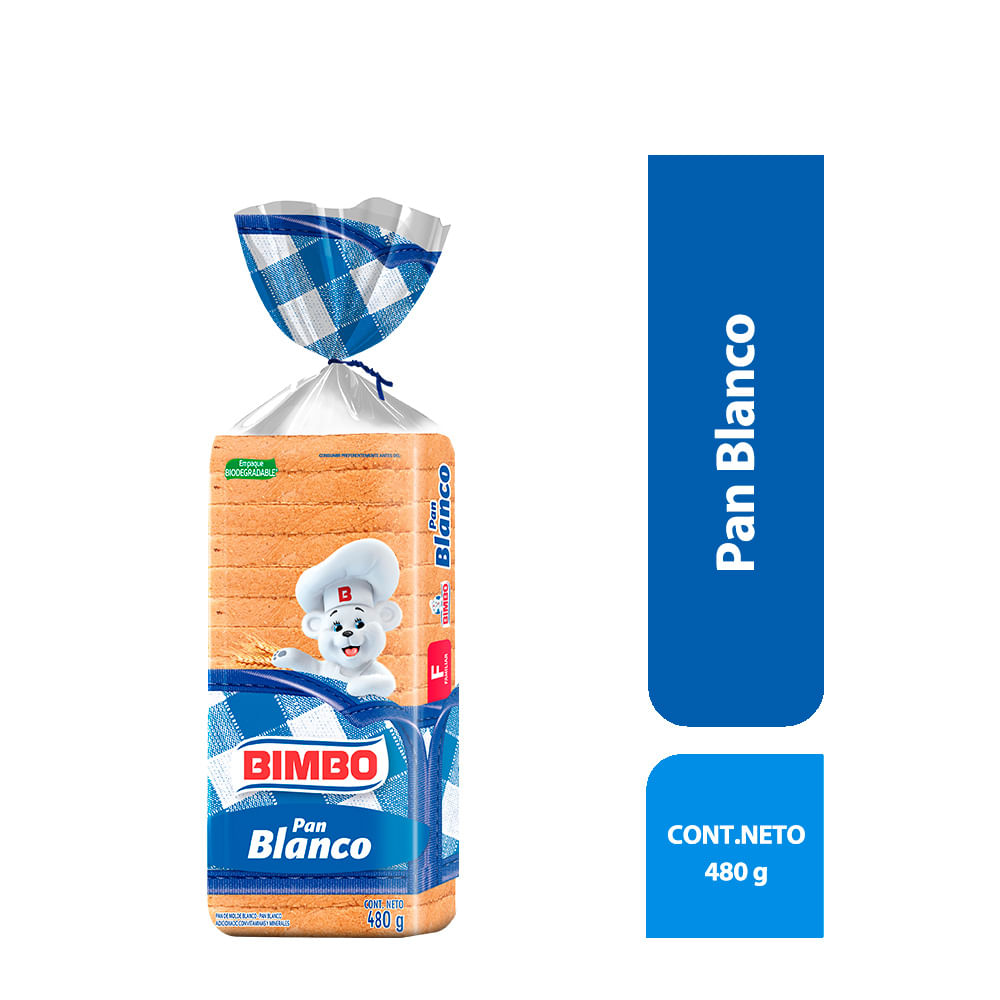 Pan de Molde Blanco Bimbo 480g