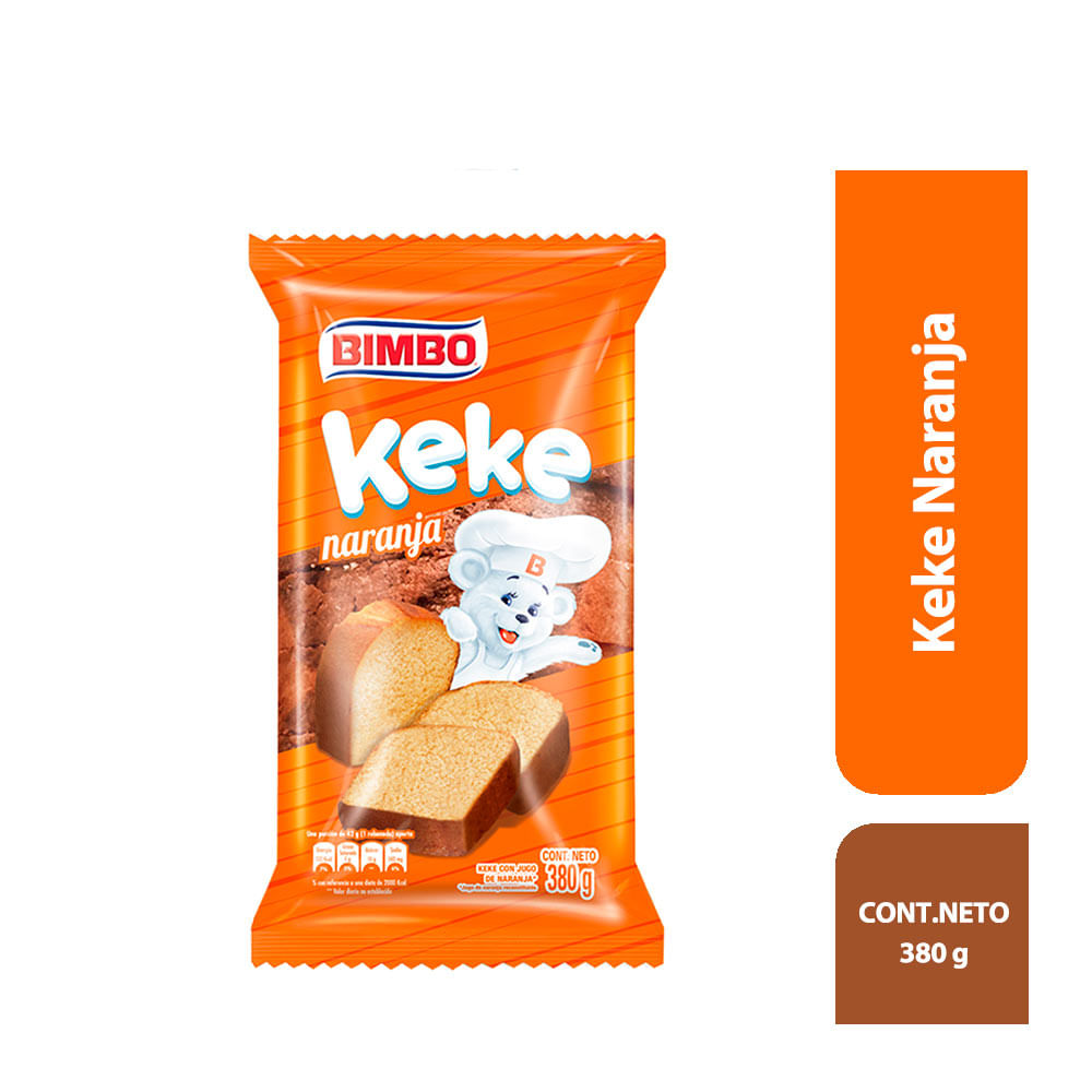 Keke Naranja Bimbo Paquete 380 g