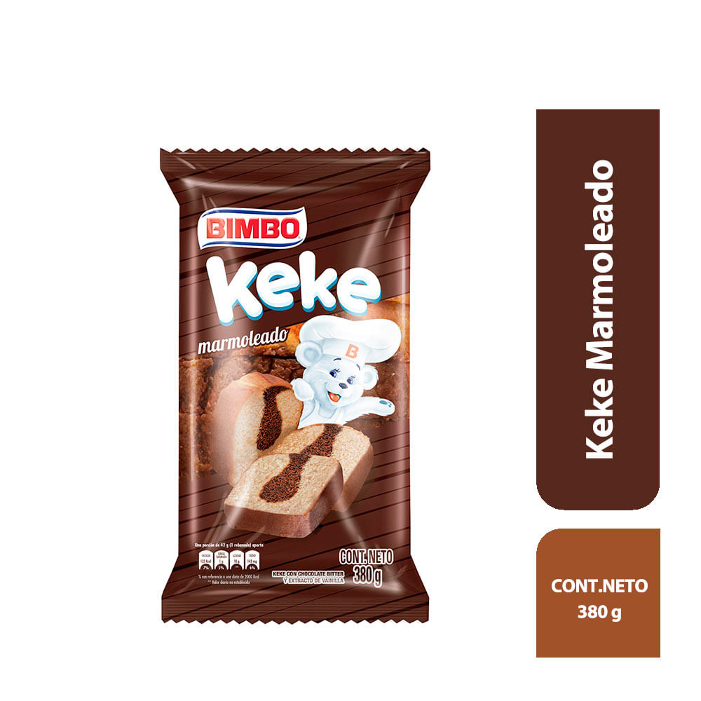 Keke Marmoleado Bimbo Paquete 380 g