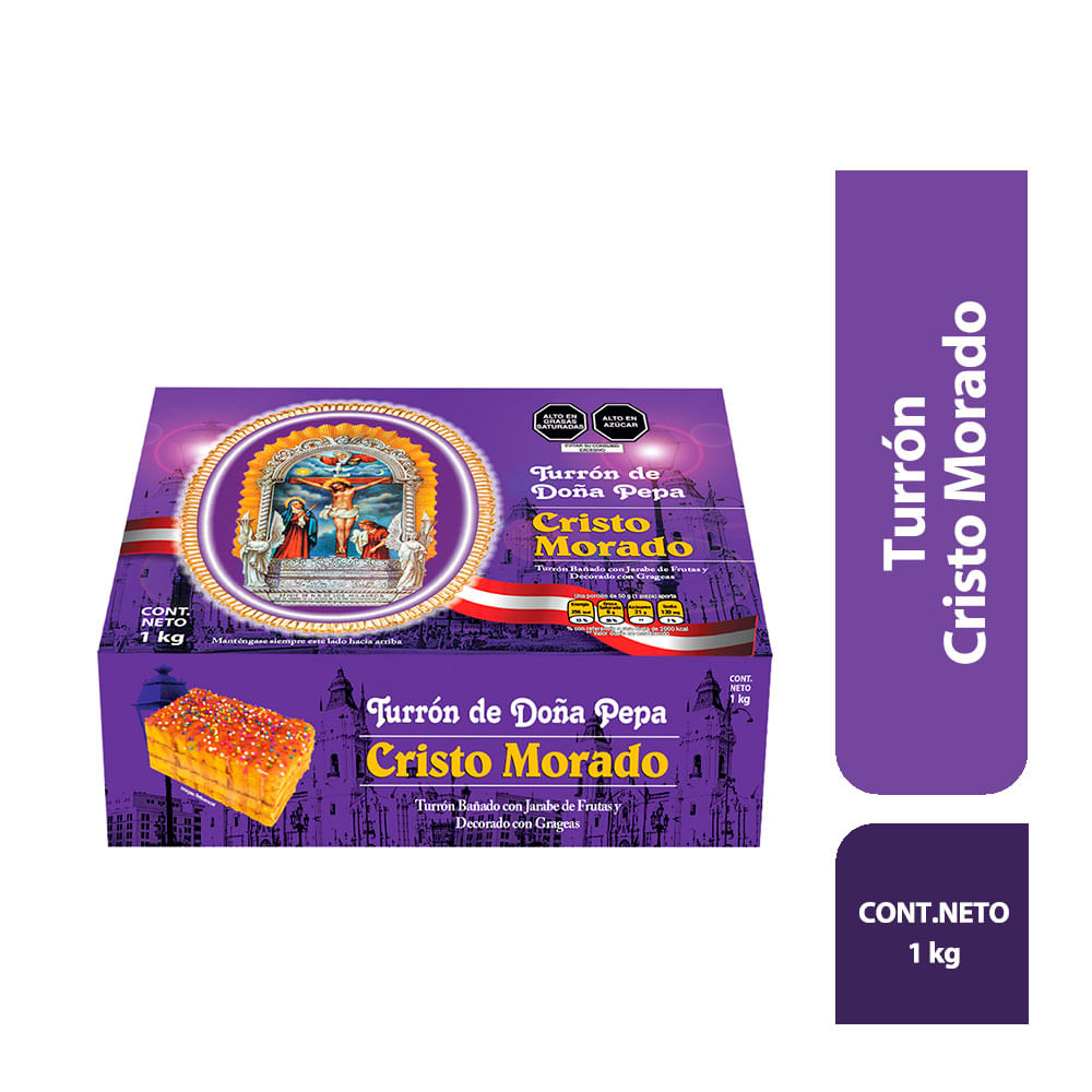 Turrón de Doña Pepa Cristo Morado 1kg