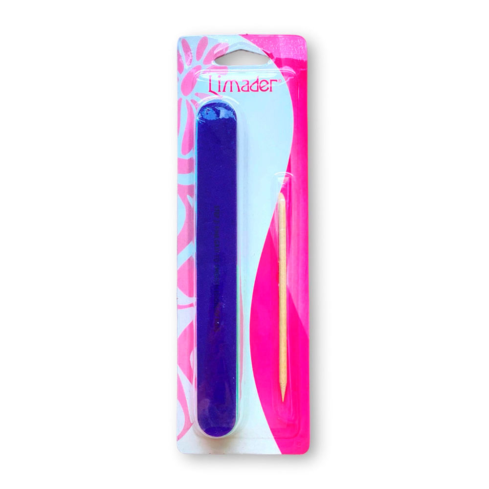 Lima 7 Pasos + Removedor de Cutículas Limader