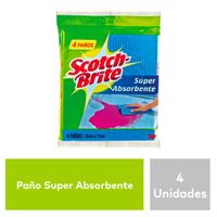 Paño Scotch-Brite Súper Absorbente 4un.