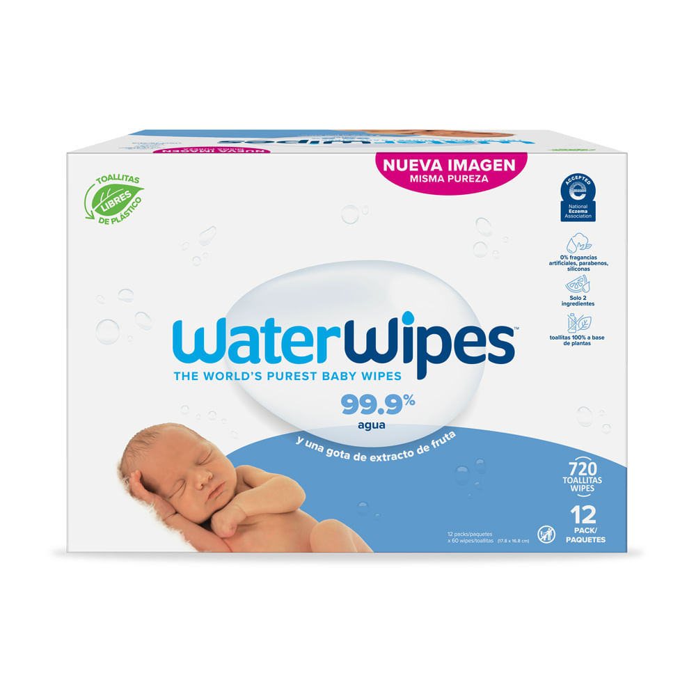 Toallitas Húmedas WATERWIPES Caja 720un