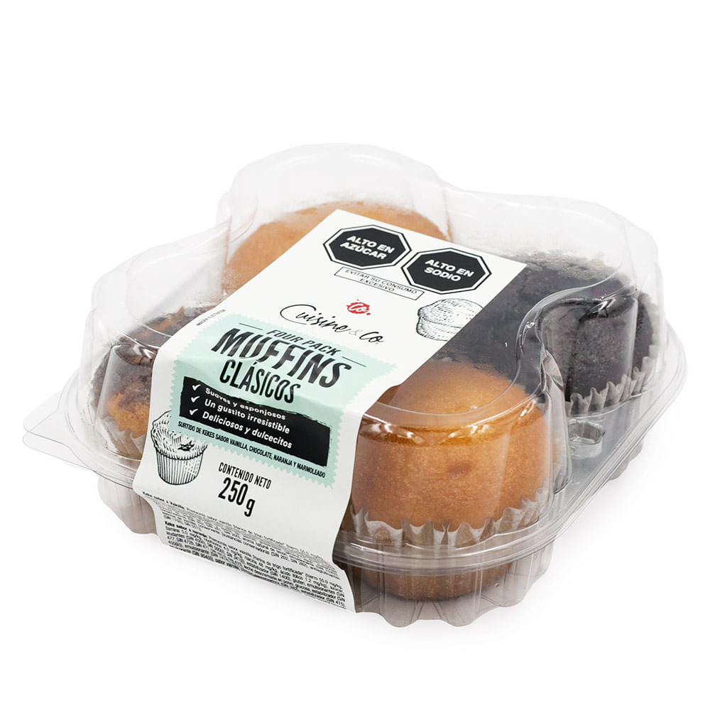 Fourpack Muffin Cuisine & Co Clásicos