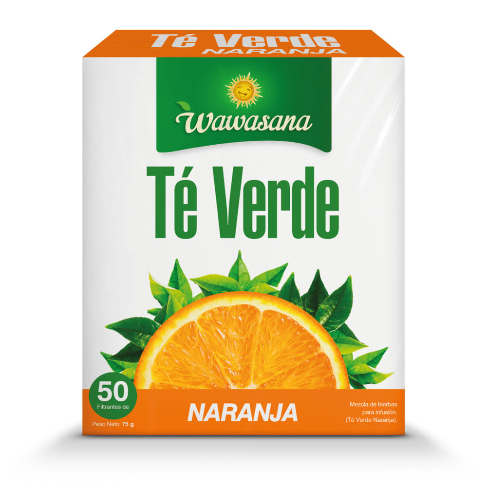 Té Verde Naranja Wawasana 50un