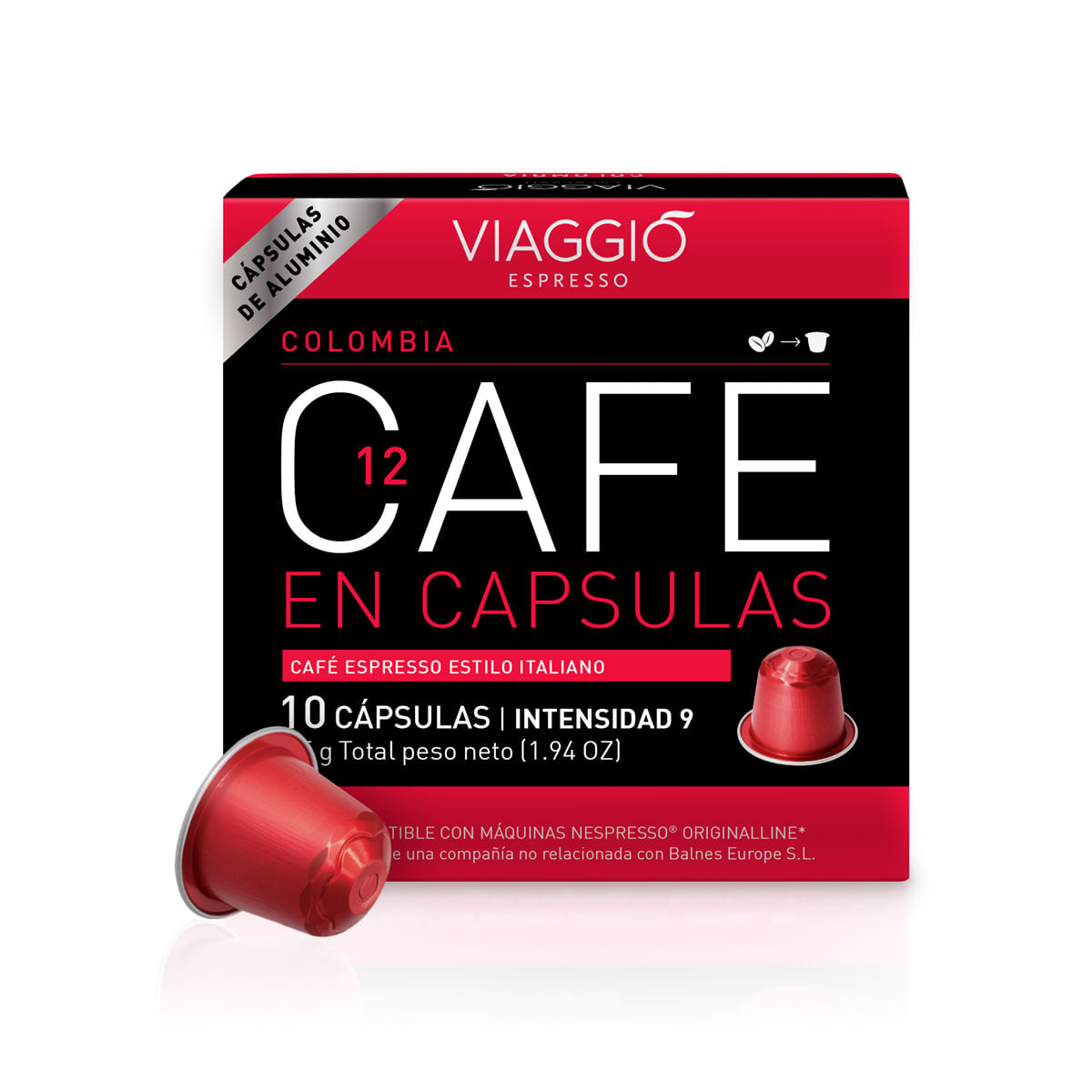 Cápsulas de Café Viaggio Colombia 10un
