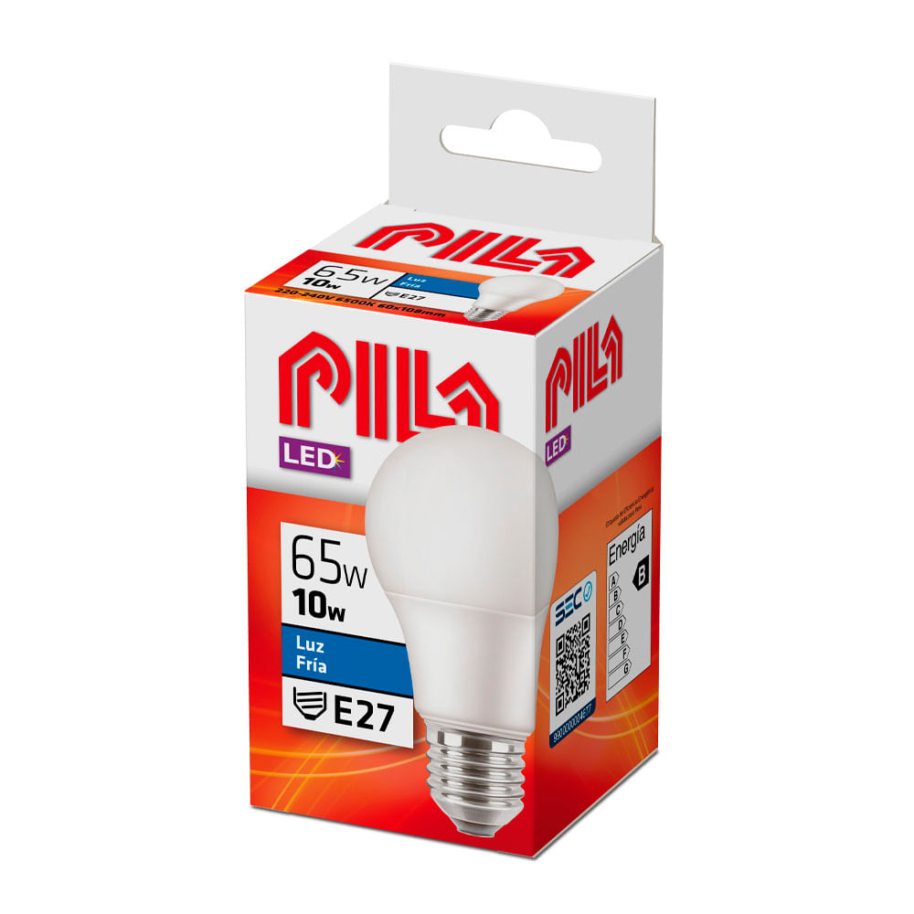 Foco Led Pila E27 Luz Fría 10W