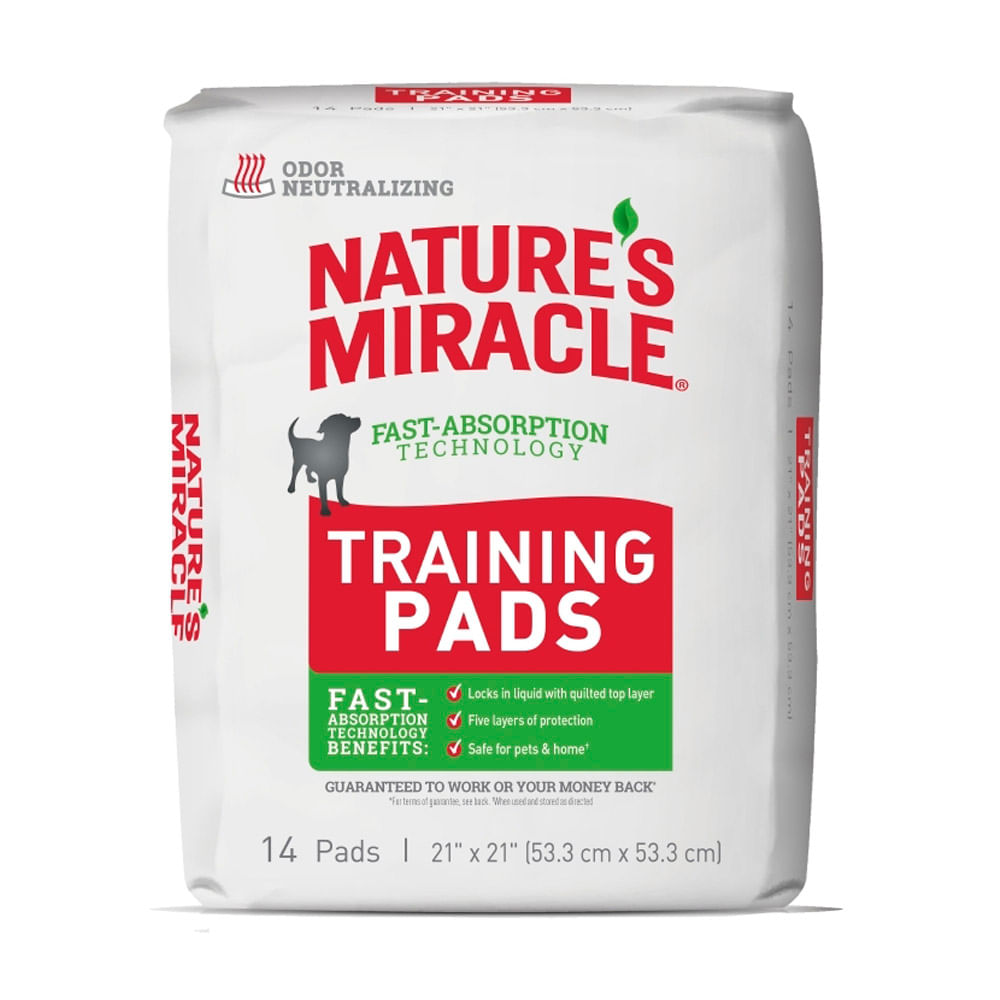 Pañales y Sabanillas Natures Miracles Training Pads 14un