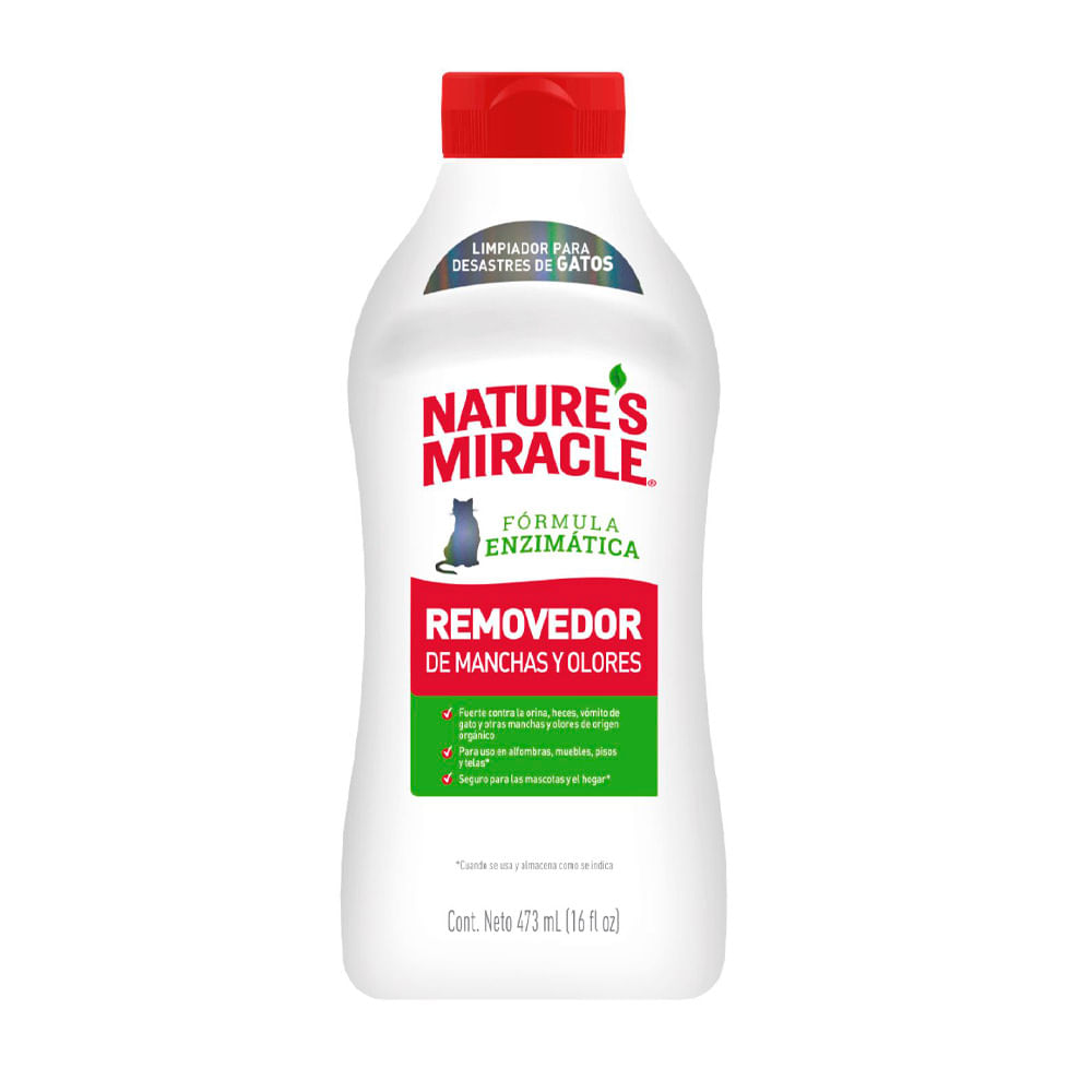 Remover Natures Miracles Manchas y Olores Gatos 473ml