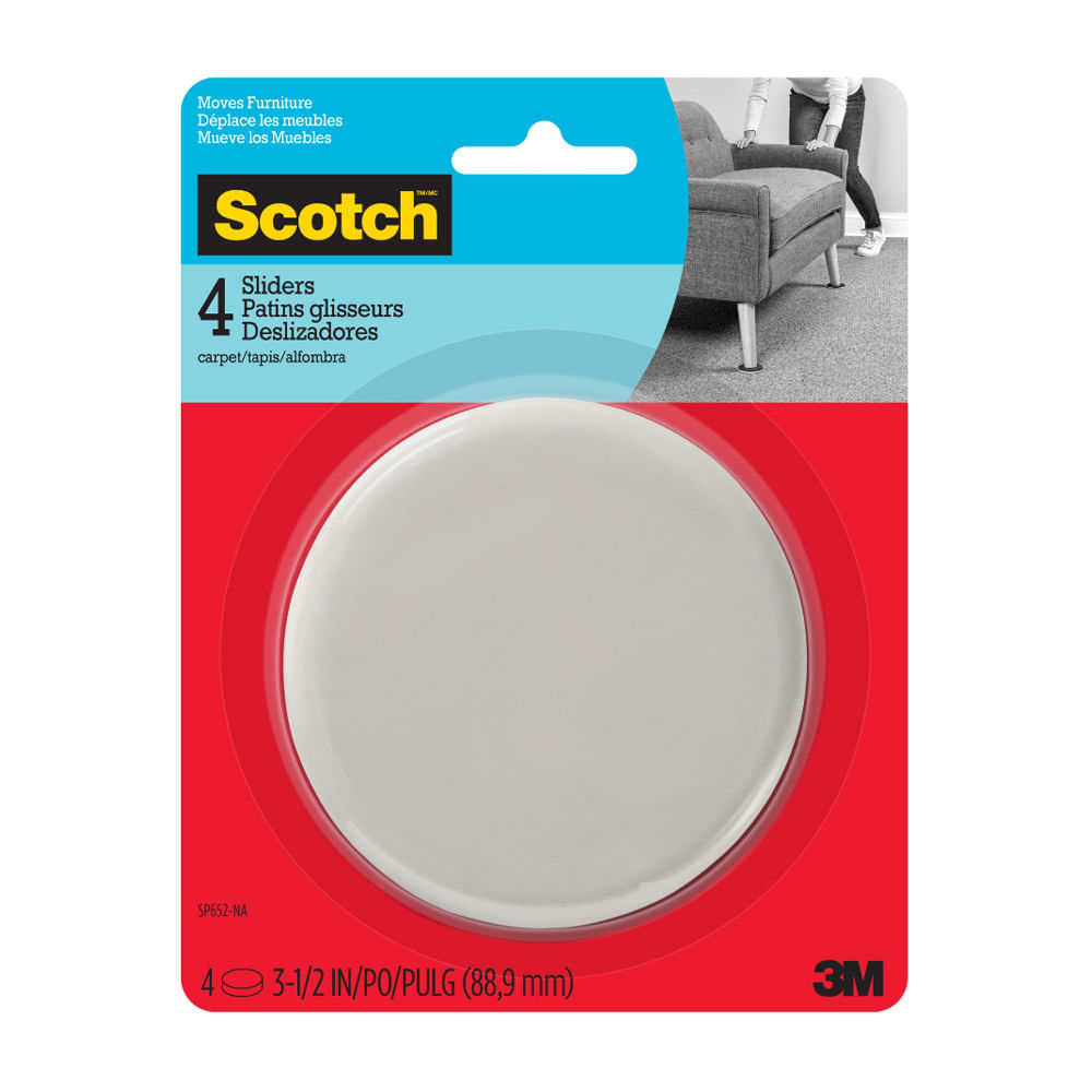 Scotch Deslizadores Redondos 3.5 4un