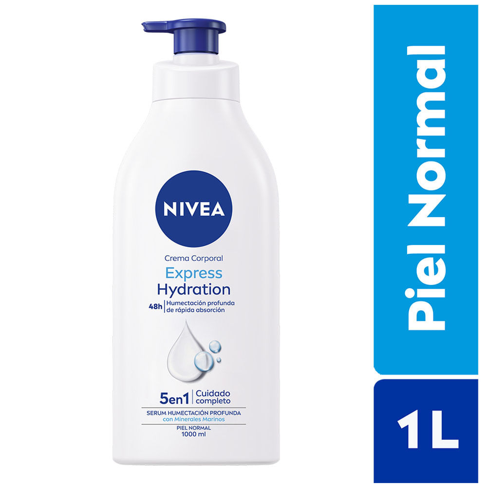 Crema Corporal Nivea Express Hydration 1000ml