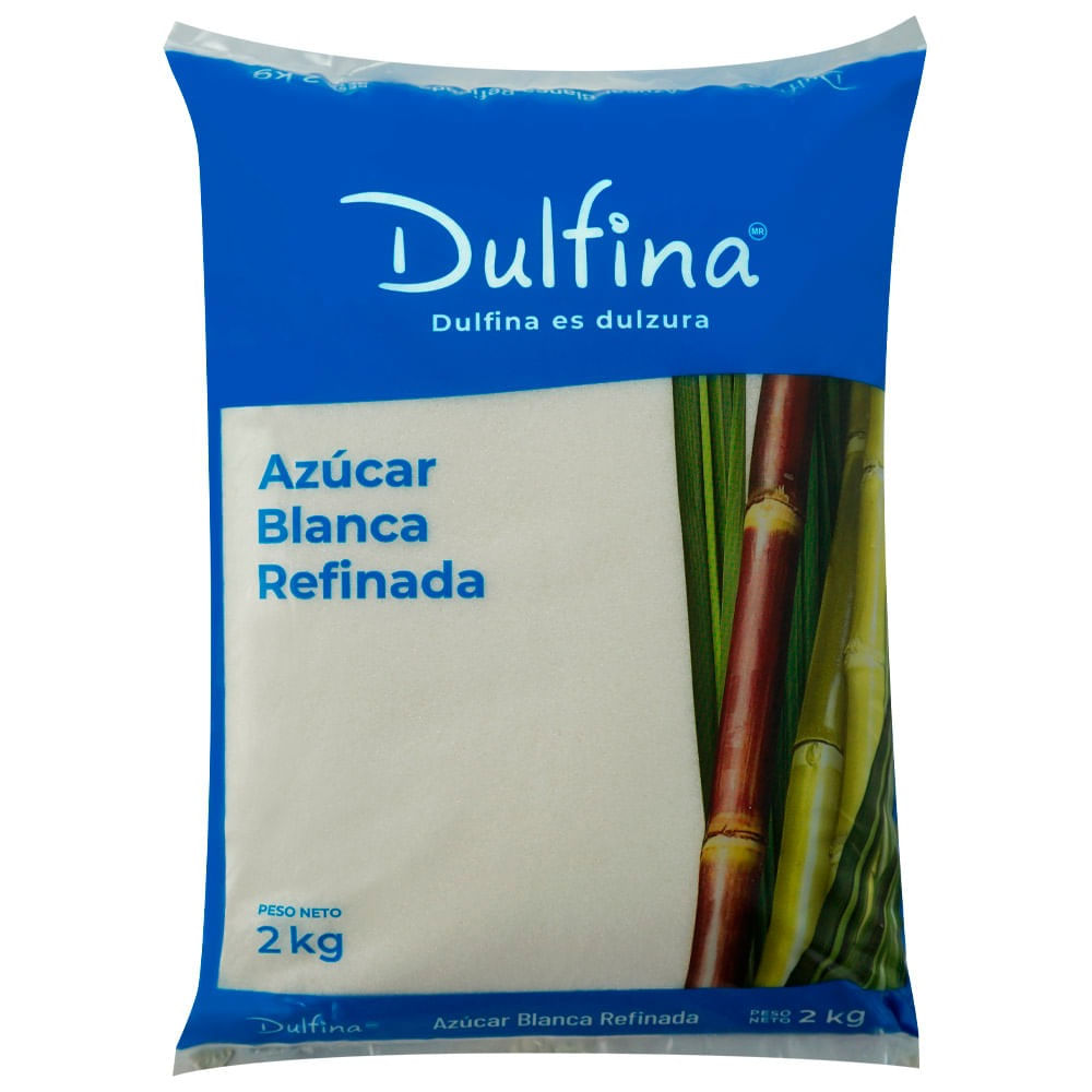 Azúcar Blanca Refinada Dulfina Bolsa 2 kg