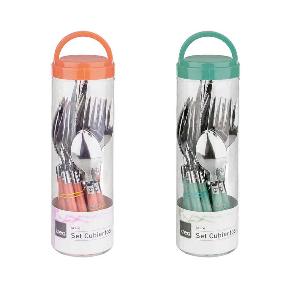 Juego Cubiertos Krea Remache 16 Piezas Surtido