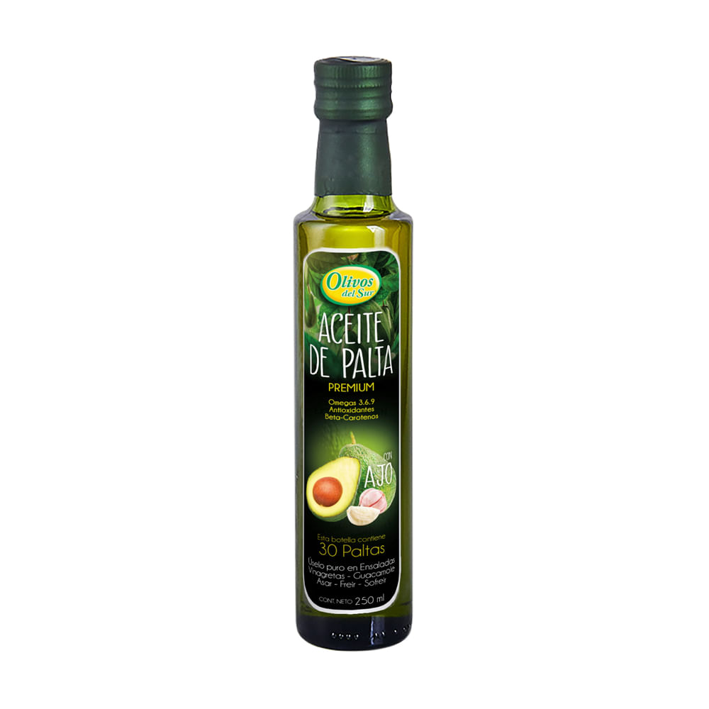 Aceite de Palta con Ajos Olivos del Sur 250ml